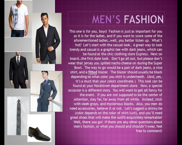 Kate Men's Fashion