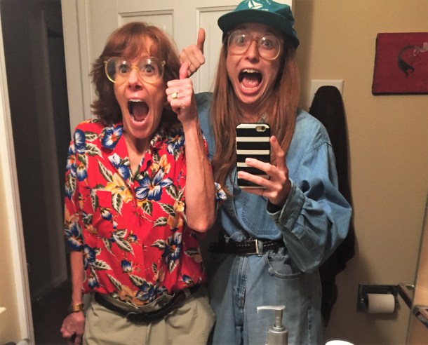 Shopping the vintage section of my dad's closet.